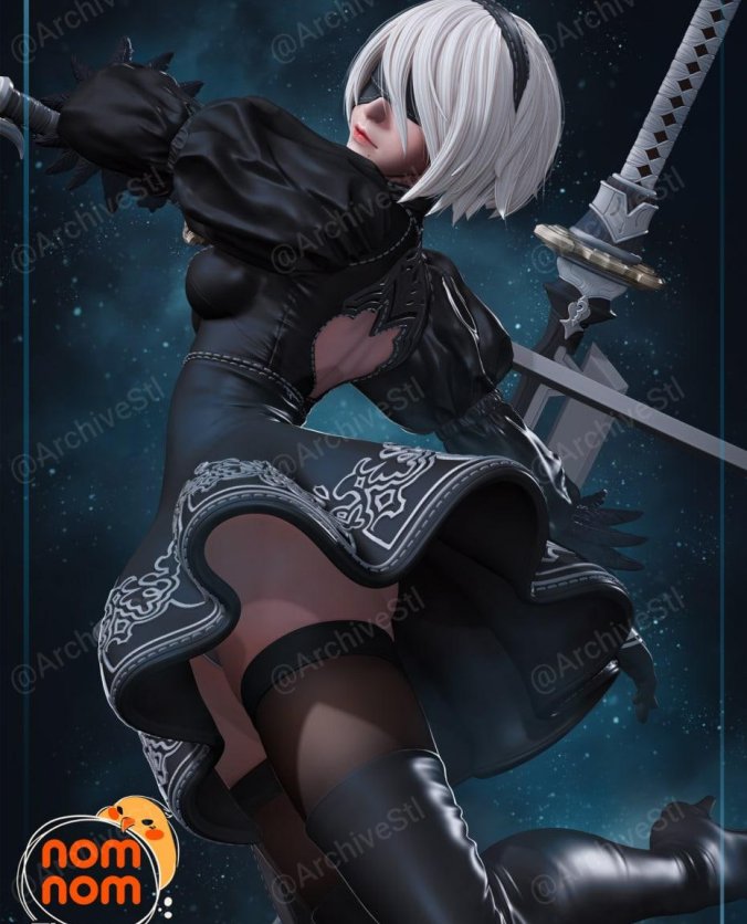 尼尔机械纪元  (Nier Automata) 2B 3D打印图纸